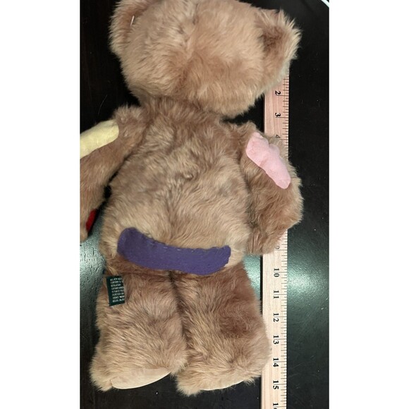 Vintage Russ Berrie The Bear of Patches Plush Teddy Bear Stuffed Animal 15" Toy - Picture 6 of 6